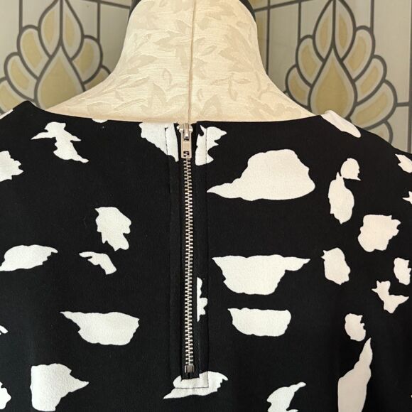 Melloday Puff Sleeve Blouse Top Zipper Back Size L - Picture 5 of 12